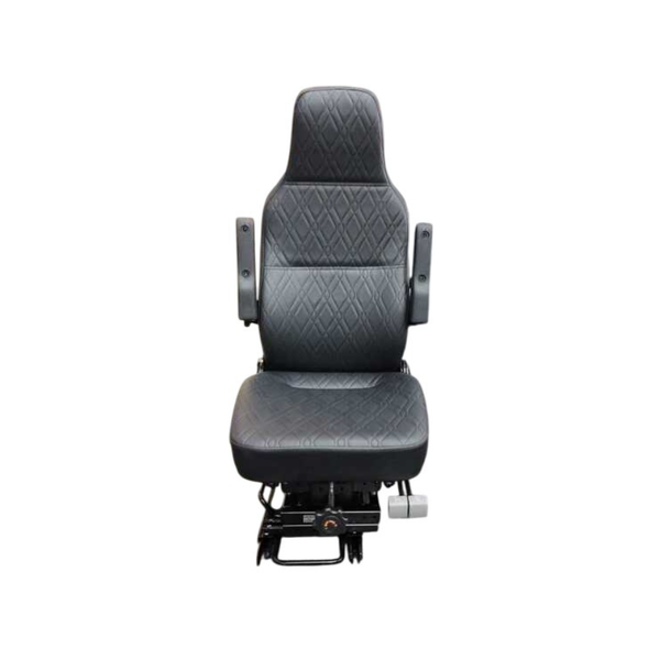 Banco 6099-05 para ônibus com suspensão hidráulica, apoios de braço e ajustes ergonômicos de altura e trilho