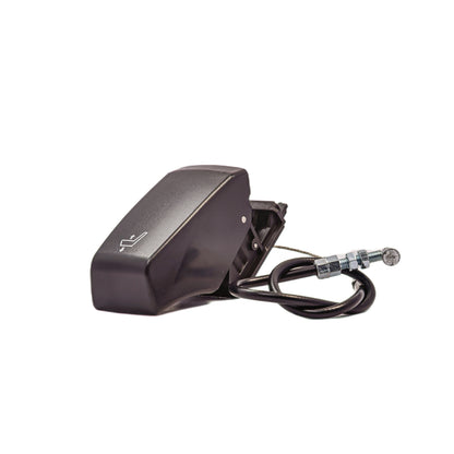 Conjunto tecla cabo acionamento assento Scania NTS Astra - tecla de acionamento da válvula do banco, utilizada para regulagem de altura do assento em caminhões Scania.