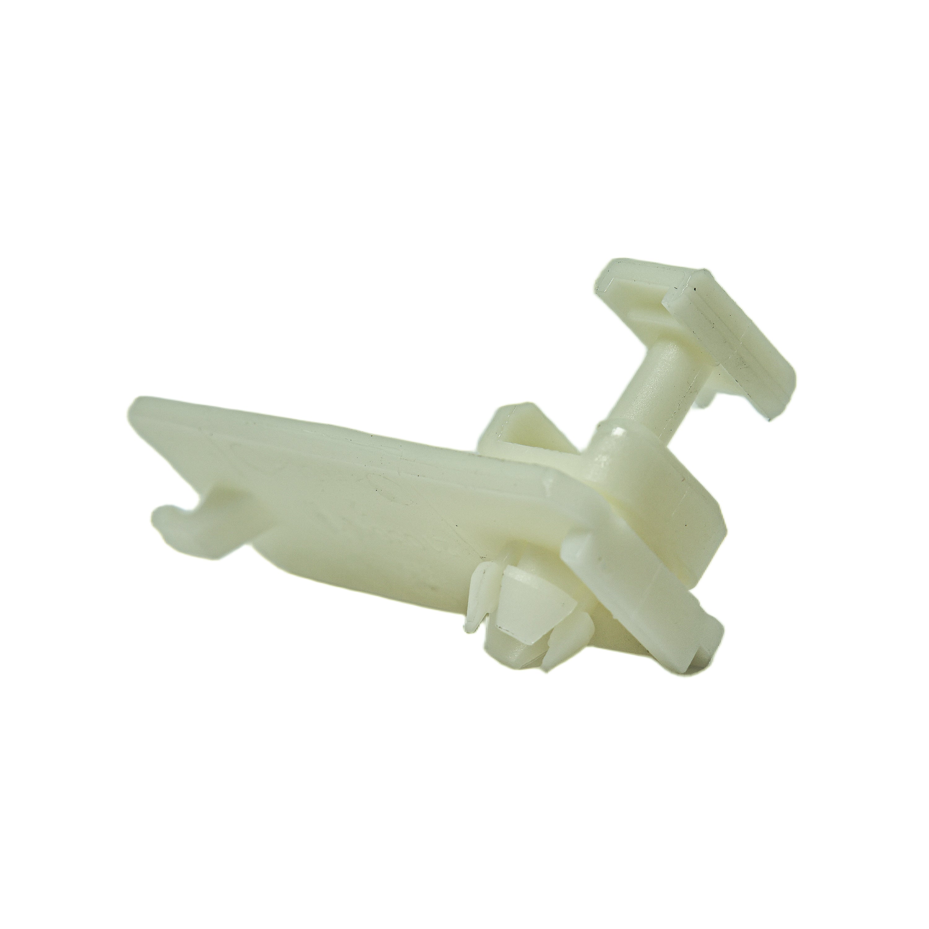 Guia deslizante completo do assento ISRI NTS, vista inferior mostrando base de encaixe