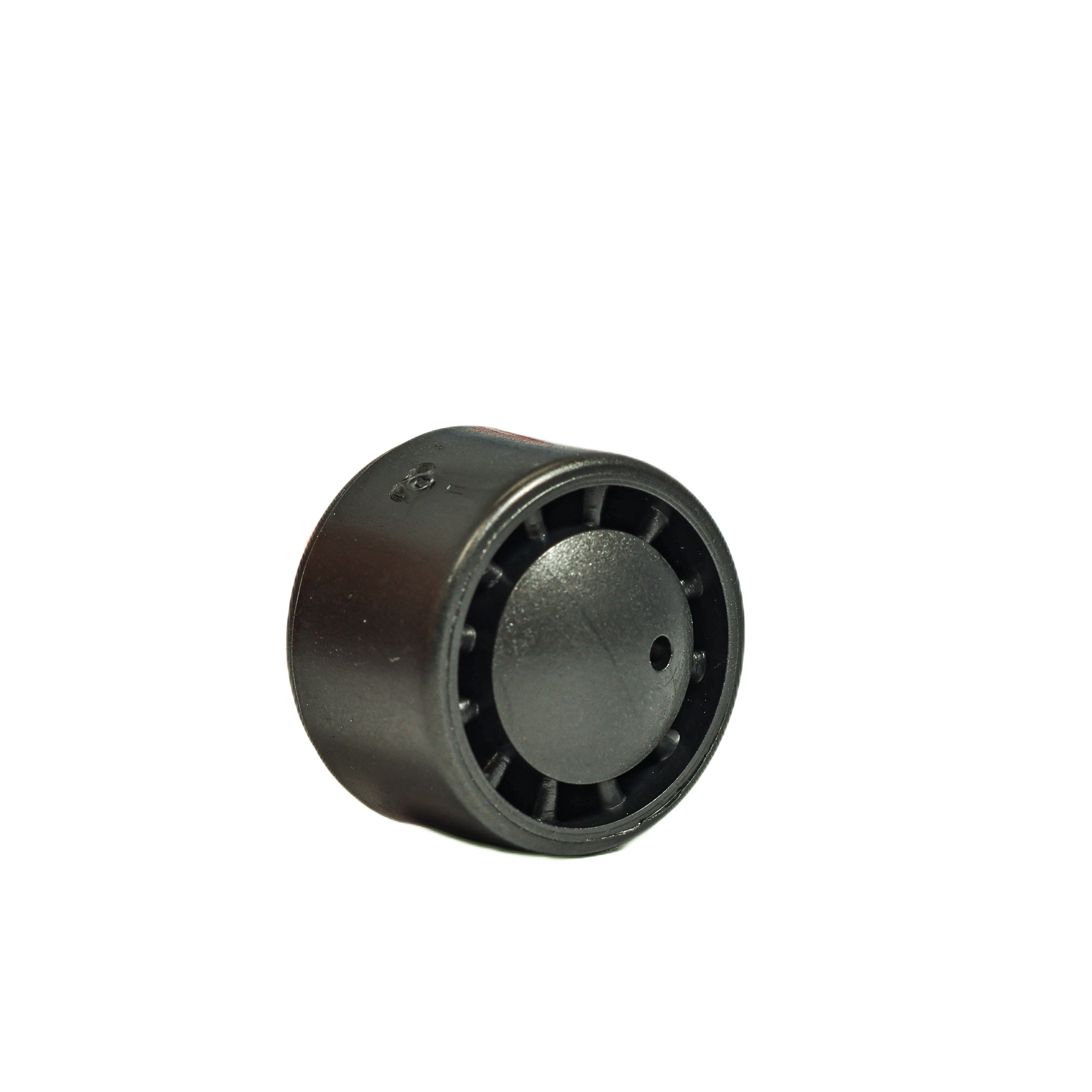 Rolete plástico preto para bancos ISRI de veículos pesados, vista lateral