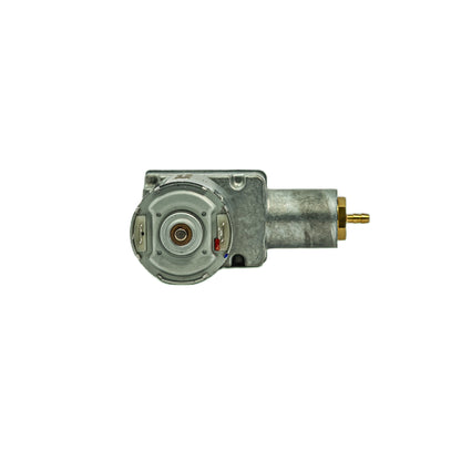 Compressor 12V para banco pneumático, vista superior destacando estrutura e componentes de encaixe.