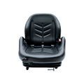 Banco para operador de empilhadeira Astra Bancos modelo 2012, vista frontal, com amortecimento mecânico e design ergonômico