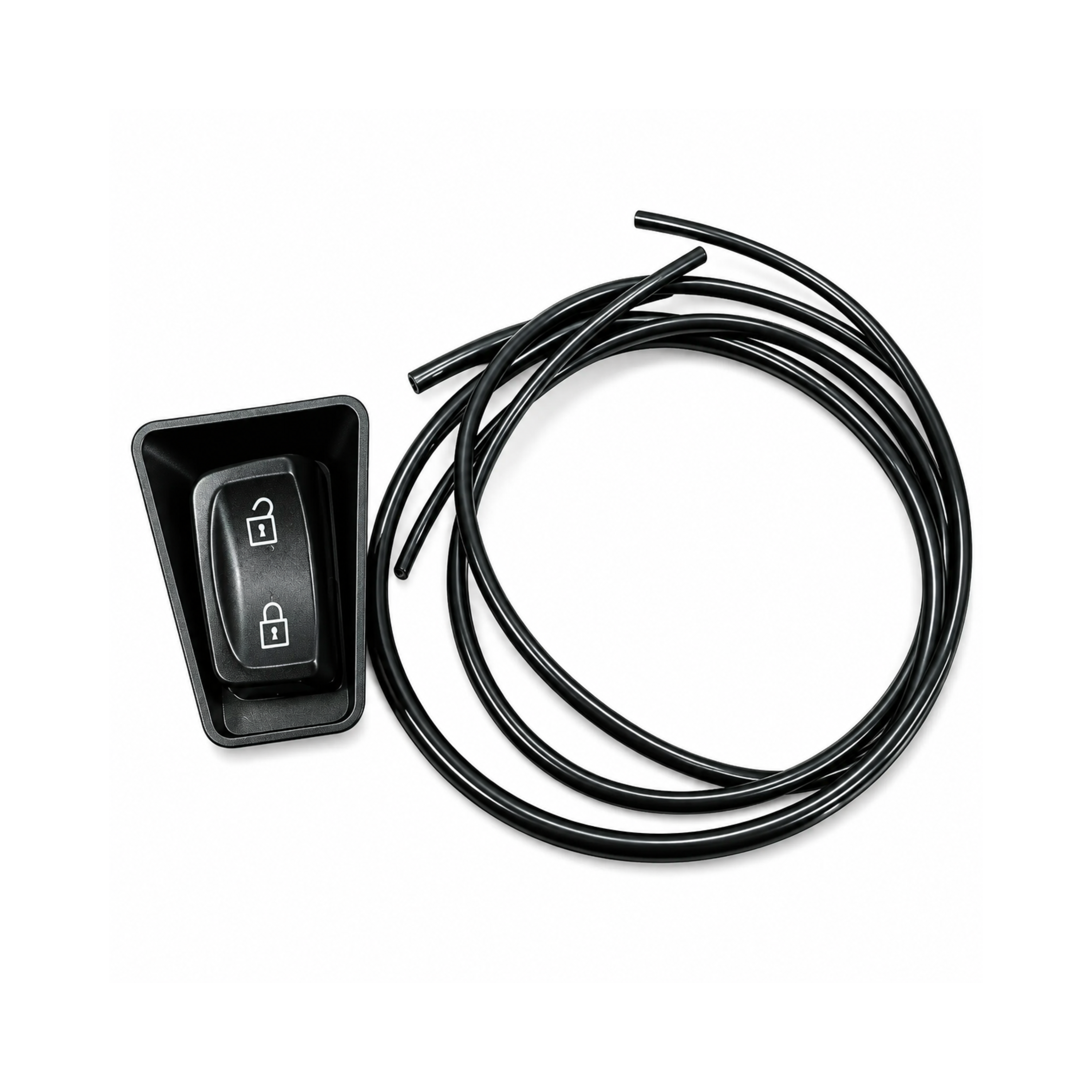 Kit botão válvula escamotear volante Scania NTG 2359675 com moldura e mangueiras de ar